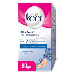 VEET SILKY FRESH HAIR REMOVAL LOTION 80GM JAR